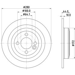Brake Disc MINTEX MDC2709 OE Ref 34216784389 MINTEX
