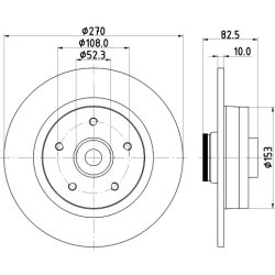 Brake Disc MINTEX MDC2722 OE Ref 7701208850 MINTEX
