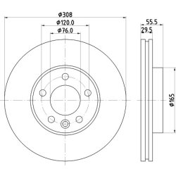 Brake Disc MINTEX MDC2729 MINTEX