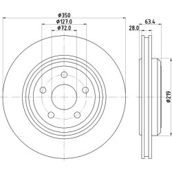 Brake Disc MINTEX MDC2738 OE Ref 5151512AC MINTEX