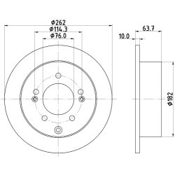 Brake Disc MINTEX MDC2753 OE Ref S1010631900 MINTEX