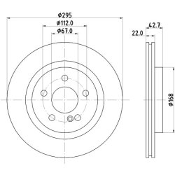Brake Disc MINTEX MDC2772 OE Ref A2464230812 MINTEX