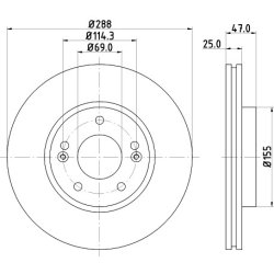 Brake Disc MINTEX MDC2792C OE Ref 51712G4000 MINTEX
