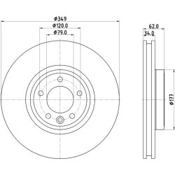 Brake Disc MINTEX MDC2902C OE Ref LR081594 MINTEX