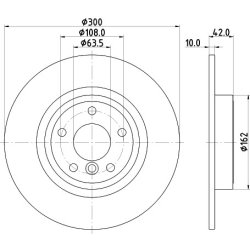 Brake Disc MINTEX MDC2911C OE Ref T4N1742 MINTEX