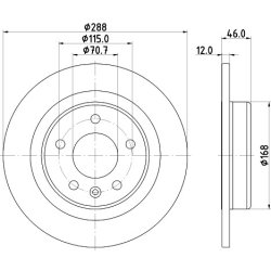 Brake Disc MINTEX MDC2923C OE Ref 13517857 MINTEX