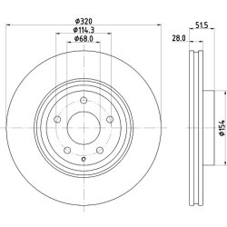 Brake Disc MINTEX MDC2929C OE Ref TK7833251A MINTEX
