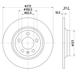 Brake Disc MINTEX MDC2930C OE Ref 2Q0615601G MINTEX