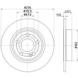 Brake Disc MINTEX MDC2948C OE Ref 2474230112 MINTEX