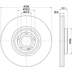 Brake Disc MINTEX MDC2978C OE Ref A247421191207 MINTEX