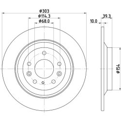 Brake Disc MINTEX MDC2991C OE Ref DGJ626251 MINTEX