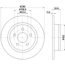 Brake Disc MINTEX MDC2998C OE Ref KV6C2A315AB MINTEX