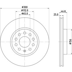 Brake Disc MINTEX MDC3023C OE Ref 10282168 MINTEX
