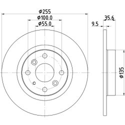 Brake Disc MINTEX MDC3051C OE Ref N24326251 MINTEX