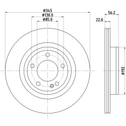 Brake Disc MINTEX MDC3183C OE Ref 4634230100 MINTEX