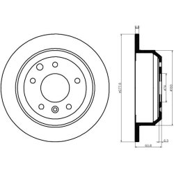 Brake Disc MINTEX MDC447 OE Ref JLM1450 MINTEX
