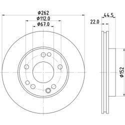 Brake Disc MINTEX MDC495 OE Ref A2014211512 MINTEX