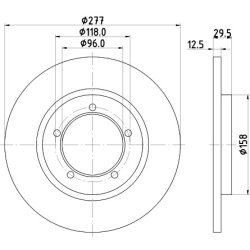 Brake Disc MINTEX MDC632 OE Ref 4351287603 MINTEX