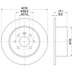 Brake Disc MINTEX MDC694 OE Ref 569102 MINTEX