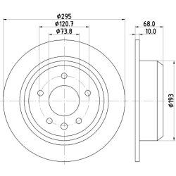 Brake Disc MINTEX MDC780 OE Ref JLM11017 MINTEX