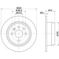 Brake Disc MINTEX MDC786 OE Ref 90421872 MINTEX