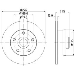 Brake Disc MINTEX MDC787 OE Ref 357615601B MINTEX