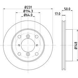 Brake Disc MINTEX MDC791 OE Ref 91172987 MINTEX