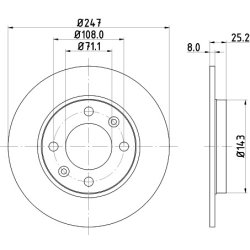 Brake Disc MINTEX MDC794 MINTEX
