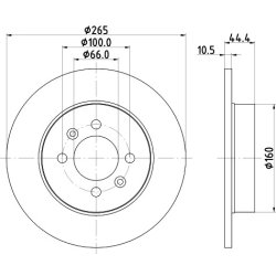 Brake Disc MINTEX MDC815 OE Ref 7700800002 MINTEX