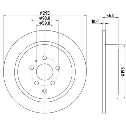 Brake Disc MINTEX MDC838 OE Ref 4246J5 MINTEX