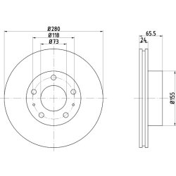 Brake Disc MINTEX MDC839