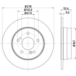 Brake Disc MINTEX MDC855 MINTEX