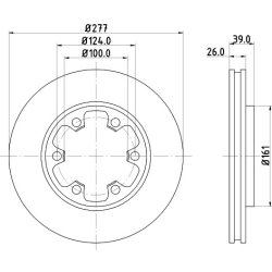 Brake Disc MINTEX MDC859 OE Ref 1954433 MINTEX