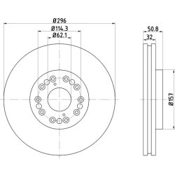 Brake Disc MINTEX MDC900 MINTEX