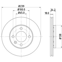 Brake Disc MINTEX MDC916 MINTEX