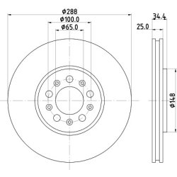 Brake Disc MINTEX MDC979 MINTEX