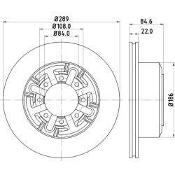 Brake Disc MINTEX MDC995 OE Ref 1908773 MINTEX