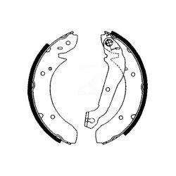 Brake Shoe Set MINTEX MFR126 OE Ref 5019042 MINTEX