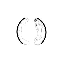 Brake Shoe Set MINTEX MFR130 OE Ref 1605743 MINTEX