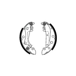 Brake Shoe Set MINTEX MFR152 OE Ref 7701201381 MINTEX