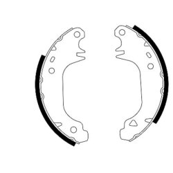 Brake Shoe Set MINTEX MFR157 OE Ref 424157