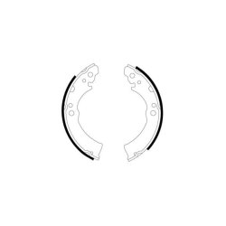 Brake Shoe Set MINTEX MFR167 OE Ref 0060750209 MINTEX