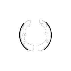 Brake Shoe Set MINTEX MFR172 OE Ref 43154SAO003 MINTEX