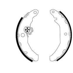 Brake Shoe Set MINTEX MFR173 OE Ref 86FX2200DA MINTEX