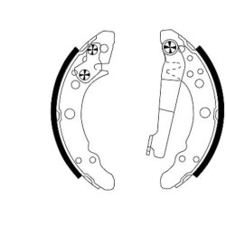 Brake Shoe Set MINTEX MFR175 OE Ref 867609525 MINTEX