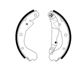 Brake Shoe Set MINTEX MFR179 OE Ref 1605774 MINTEX