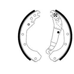 Brake Shoe Set MINTEX MFR181 OE Ref 91145730 MINTEX
