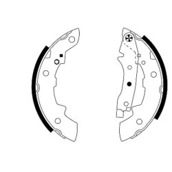 Brake Shoe Set MINTEX MFR196 OE Ref 423614 MINTEX