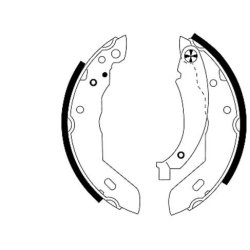 Brake Shoe Set MINTEX MFR217 OE Ref 424172 MINTEX
