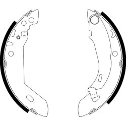 Brake Shoe Set MINTEX MFR223 OE Ref 424171 MINTEX